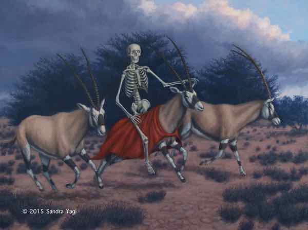 Death and Oryx Oil on Panel 24 x 18 2015